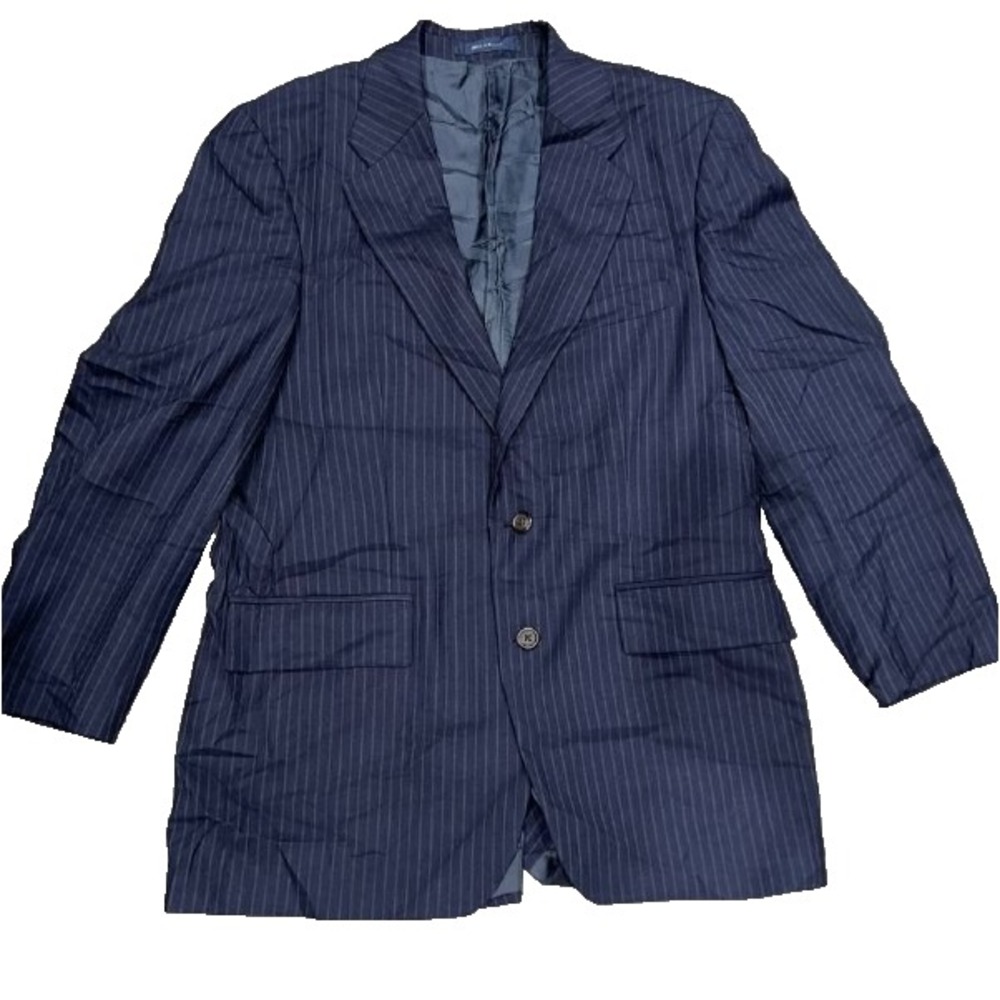 Polo Ralph Lauren Wool striped Jacket navy/Grey Wool 41 R A008147